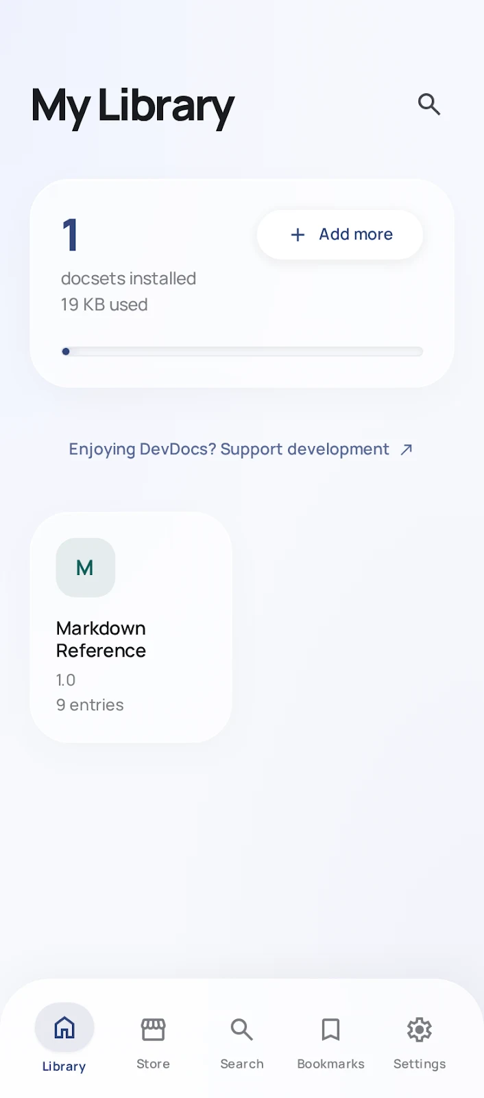 DevDocs – Offline Dev Docs screenshot